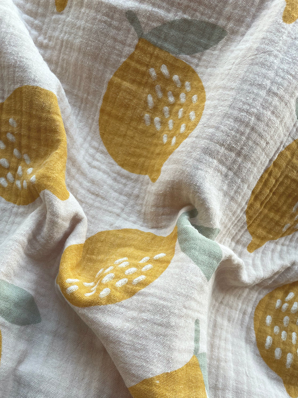 Musselin Tuch Large, Zitronen