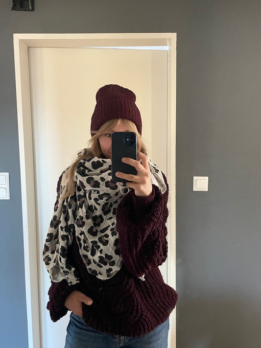 Musselin Tuch Large, classic leo