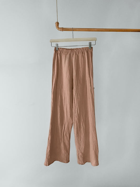 Wunderschöne Musselin Hose, blush