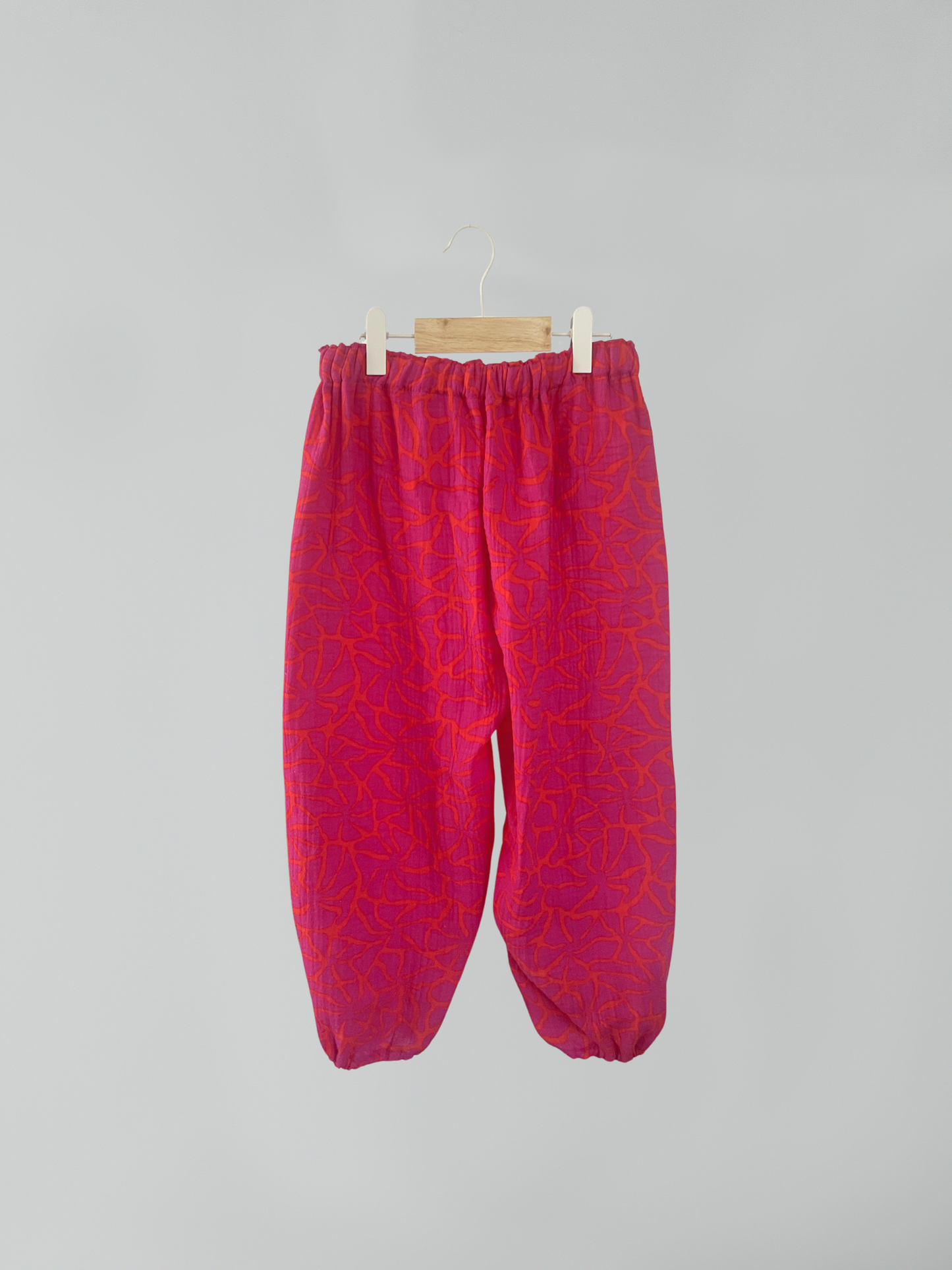 Weite Culotte mit Gummizug, Kinder - verschiedene Stoffe