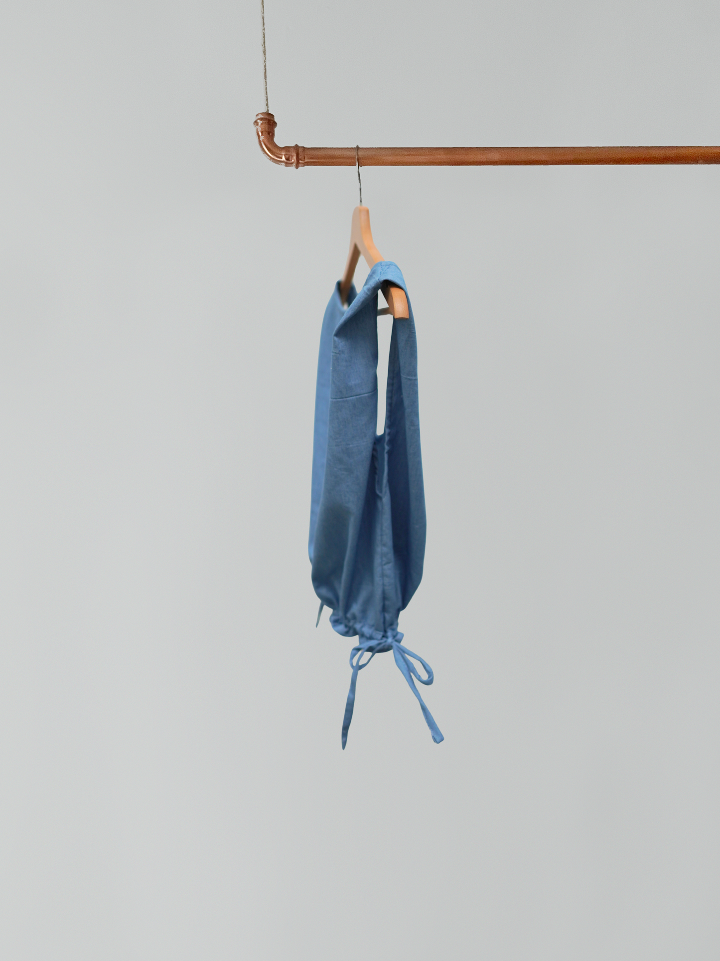 Croptop zum Binden - summer denim