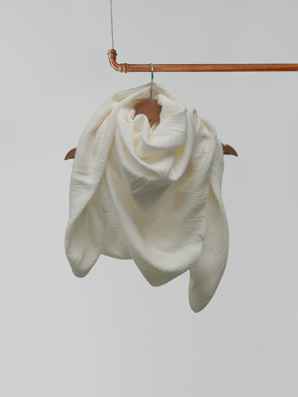 Großes Musselin Tuch -  ivory