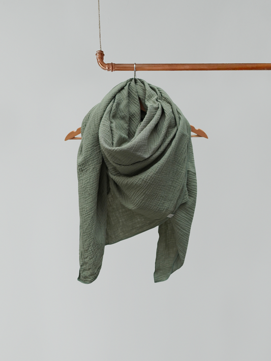 Großes Musselin Tuch -  mint