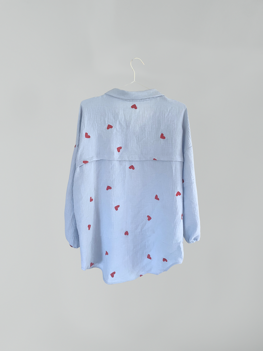 Langes oversize Hemd - verschiende Stoffe