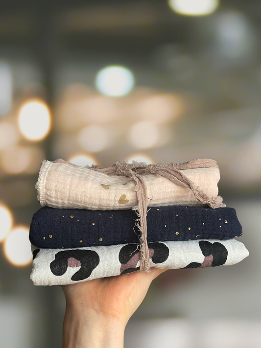 Musselintuch-Set – Winter Special (3er-Set)