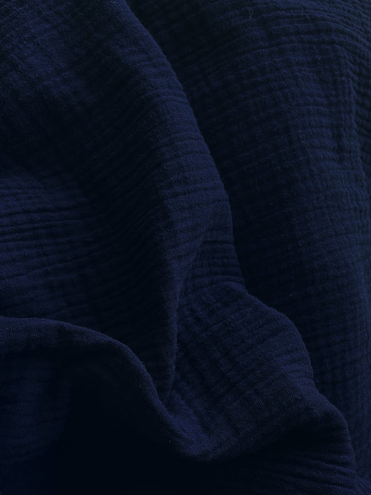 Wunderschöne Musselin Hose, dark navy