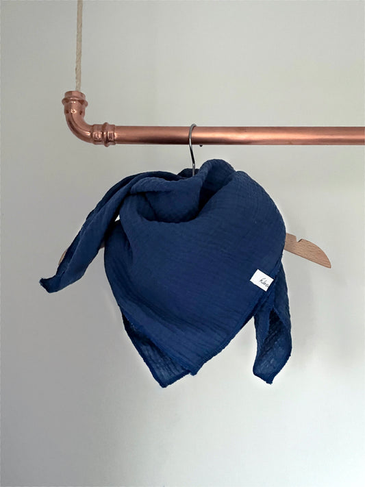 Musselin Tuch, seablue